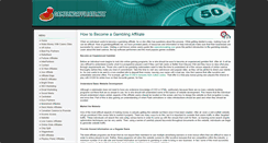 Desktop Screenshot of gamblingaffiliate.net